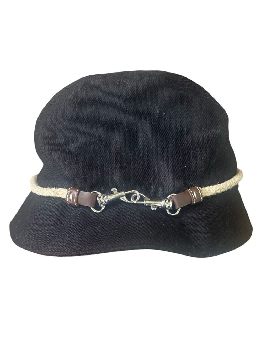 Gap Kids Bucket Hat Black Cotton Twill Black Nautical Summer Preppy NWT